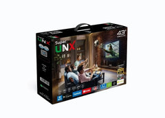 شاشة يونكس 43 بوصة سمارت اندرويد 4K LED – واي فاي – Full HD – نتفليكس ويوتيوب