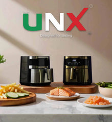 إير فراير UNX 2150 وات – 8.5 لتر – 11 برنامج – 2 هيتر فوق وتحت – أسرع تسوية في مصر