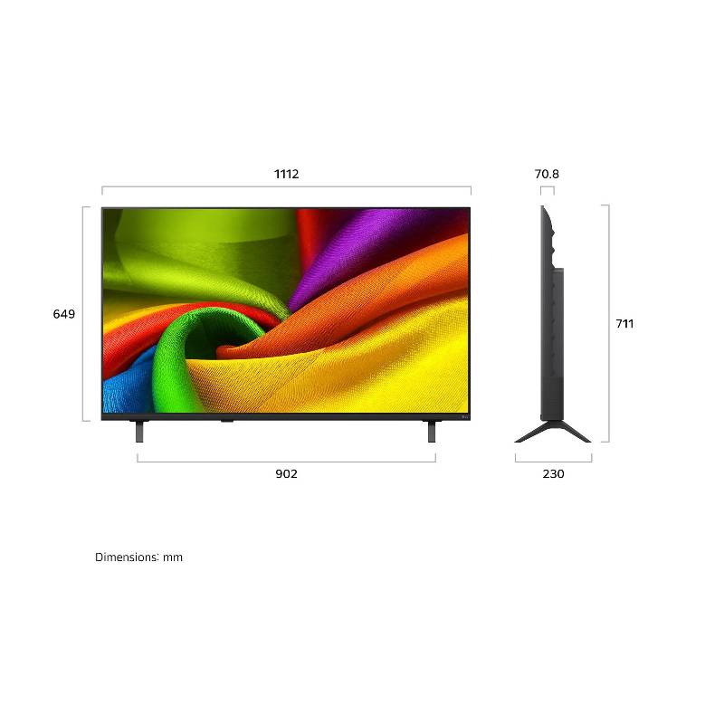 شاشة ال جي 50 بوصة سمارت نانو 4K رسيفر داخلي ماجيك ريموت 50NU840B6LA 4K